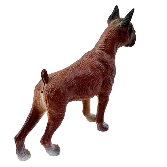 Vintage Collectible Boxer Dog Figurine Plastic 3.5" H x 5.25" L Model B2 Classic - Picture 8 of 13
